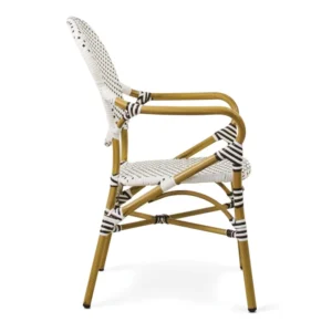 mobiliario-contract-sillon liema aluminio ratan sintetico blanco 2
